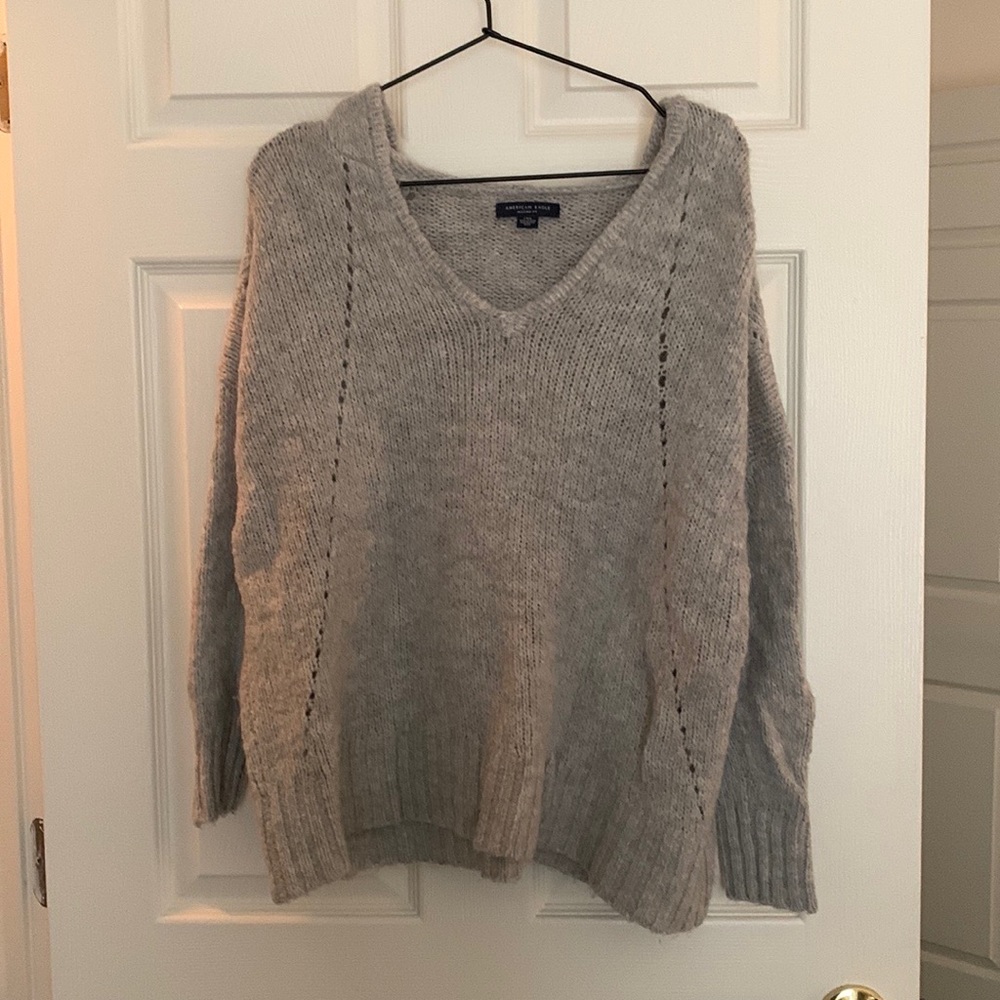 COPY - American Eagle Grey Hooded Sweater